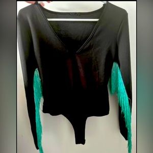 COUNTRY FRINGE BODYSUIT